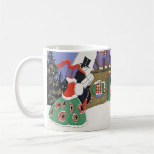 Oud Kerstmis, Victoriaans stel gaat naar feest Koffiemok