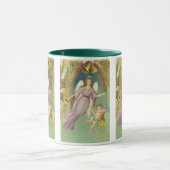 Oud Kerstmis, Victoriaanse engel met cherubijn Mok (Midden)