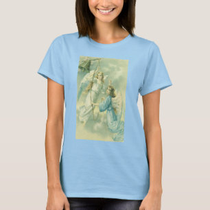Oud Kerstmis, Victoriaanse engelen met een bel T-shirt