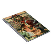 Oud Kerstmis, Victoriaanse Kerstman Kinderen Notitieboek (Rechterzijde)