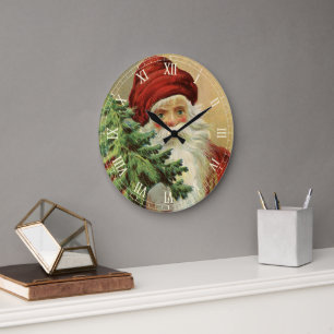 Oud Kerstmis, Victoriaanse Kerstman met Boom Grote Klok