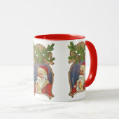 Oud Kerstmis, Victoriaanse Kerstman met Pijp Mok (Voorkant rechts)