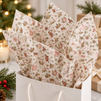 Oud Kerstmispatroon van Twaalf Dagen Tissuepapier