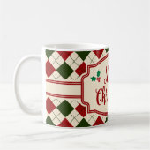 Oud kerstontwerp met Kerstmis Koffiemok (Links)