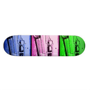 Oud Klassieke Waterverf Pop Art Print Skateboard