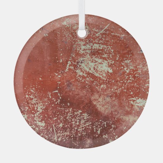 Oud koper: levendige metaaltextuur. glas ornament (Voorkant)