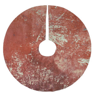 Oud koper: levendige metaaltextuur. kerstboom rok