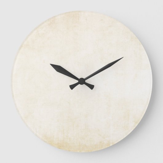 Oud kraftpapier-document: geweven achtergrond grote klok (Voorkant)