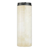 Oud kraftpapier-document: geweven achtergrond thermosbeker (Achterkant)