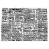 Oud krantenontwerp groot cadeauzakje (Achterkant)