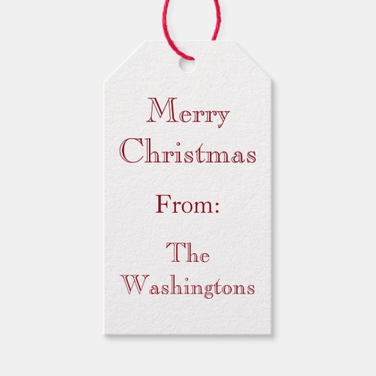 Oud Label met groen kerstcadeau met fashioned Cadeaulabel (Voorkant)