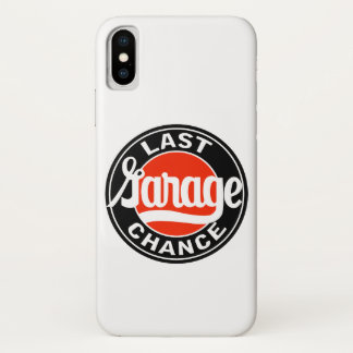 Oud Last Garage Chance-bord. iPhone X Hoesje