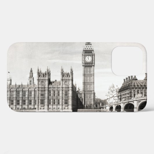 Oud Londen, zwart-wit. Case-Mate iPhone Case (Achterkant (horizontaal))