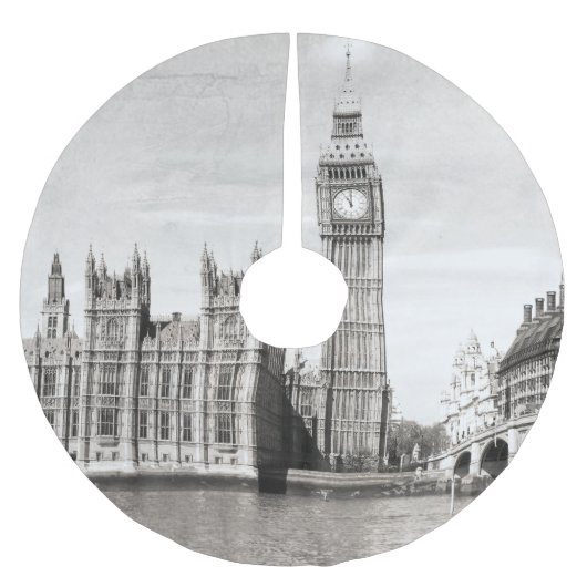 Oud Londen, zwart-wit. Kerstboom Rok (Voorkant)