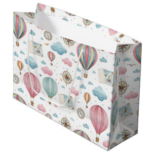 Oud luchtballonpatroon (1) groot cadeauzakje