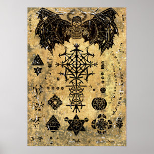 Oud Magisch Boek Poster