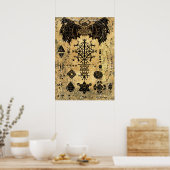 Oud Magisch Boek Poster (Keuken)
