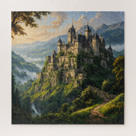 Oud majestueus kasteel legpuzzel
