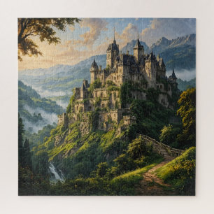 Oud majestueus kasteel legpuzzel