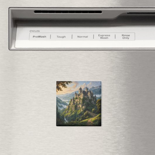 Oud majestueus kasteel magneet (Insitu (Vaatwasser))