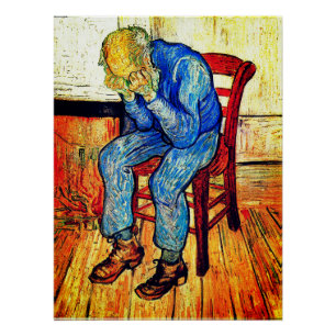 Oud Man bij de poort van Eternity Perfect Poster