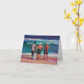 Oud Man bij het Strand Kaart (Gele Bloem)