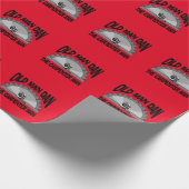 Oud Man Dan Carpenter Man Lumber Builder Funny Cadeaupapier (Hoek)