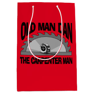 Oud Man Dan Carpenter Man Lumber Builder Funny Medium Cadeauzakje