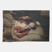 Oud Man Drink bietenverf Theedoek (Horizontaal)