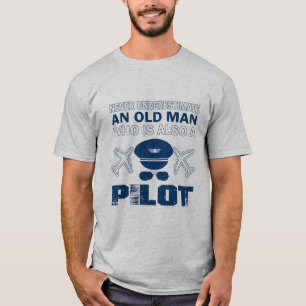 Oud Man - een piloot T-shirt