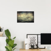 Oud man en zee poster (Thuiskantoor)