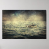 Oud man en zee poster (Voorkant)