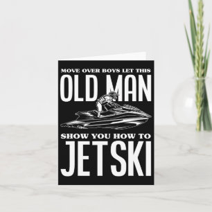 Oud Man Hoe Jetski Jet Ski Jet Ski Kaart