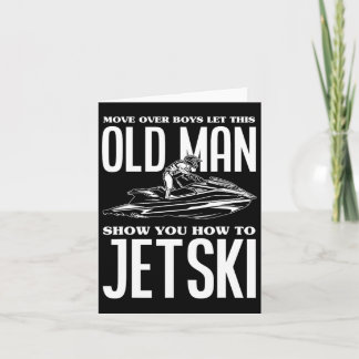 Oud Man Hoe Jetski Jet Ski Jet Ski Kaart