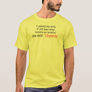 Oud Man is afhankelijk van Shirt