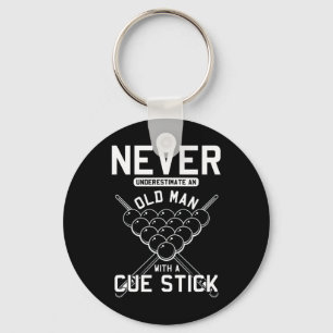 Oud Man met blikvangerspier Sleutelhanger