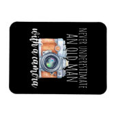 Oud Man met camera Magneet (Horizontaal)