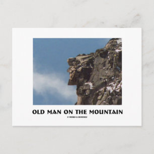 Oud Man op de berg (optische illusie) Briefkaart