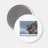 Oud Man op de berg (optische illusie) Magneet (Voorkant / Achterkant)