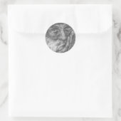 Oud man ronde sticker (Tas)