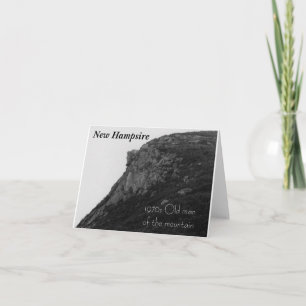 Oud man van de berg New Hampshire Kaart