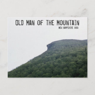 Oud Man van de Mountain New Hampshire Briefkaart