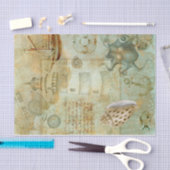 Oud maritiem tissuepapier (Craft)