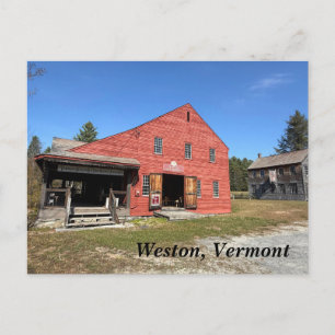 Oud Mill Museum in Weston, VT Feestdagenkaart