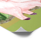 Oud monogram van het Boerderij MacDonald's E-I-E-I Poster (Hoek)