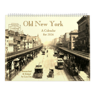 Oud New York, een 2026 kalender