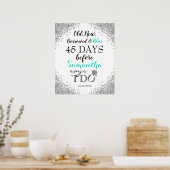 Oud nieuw geleend en blauw poster (Keuken)