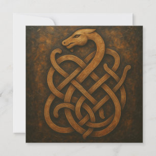 Oud Noors Serpentknoop Symbool Kaart
