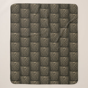 Oud Noors Serpentknoop Symbool Sherpa Deken