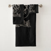Oud normaal ontwerp bad handdoek (Insitu)